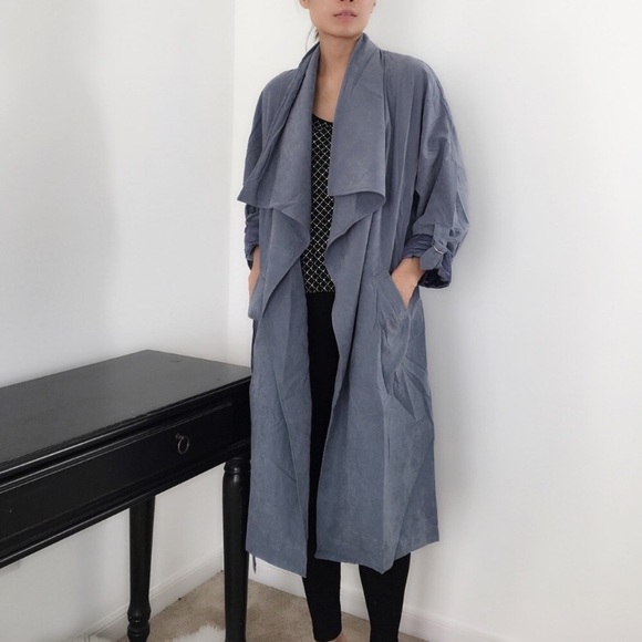 Best Seller Azalea suede long duster ring cinch. - Picture 2 of 6